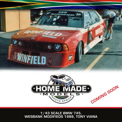 HMModels's tweet photo. COMING SOON: 1/43 scale models available as kits 1,150 ZAR each or as complete built models in display case 2,650 ZAR each, excl. postage https://t.co/53nKOZCeet