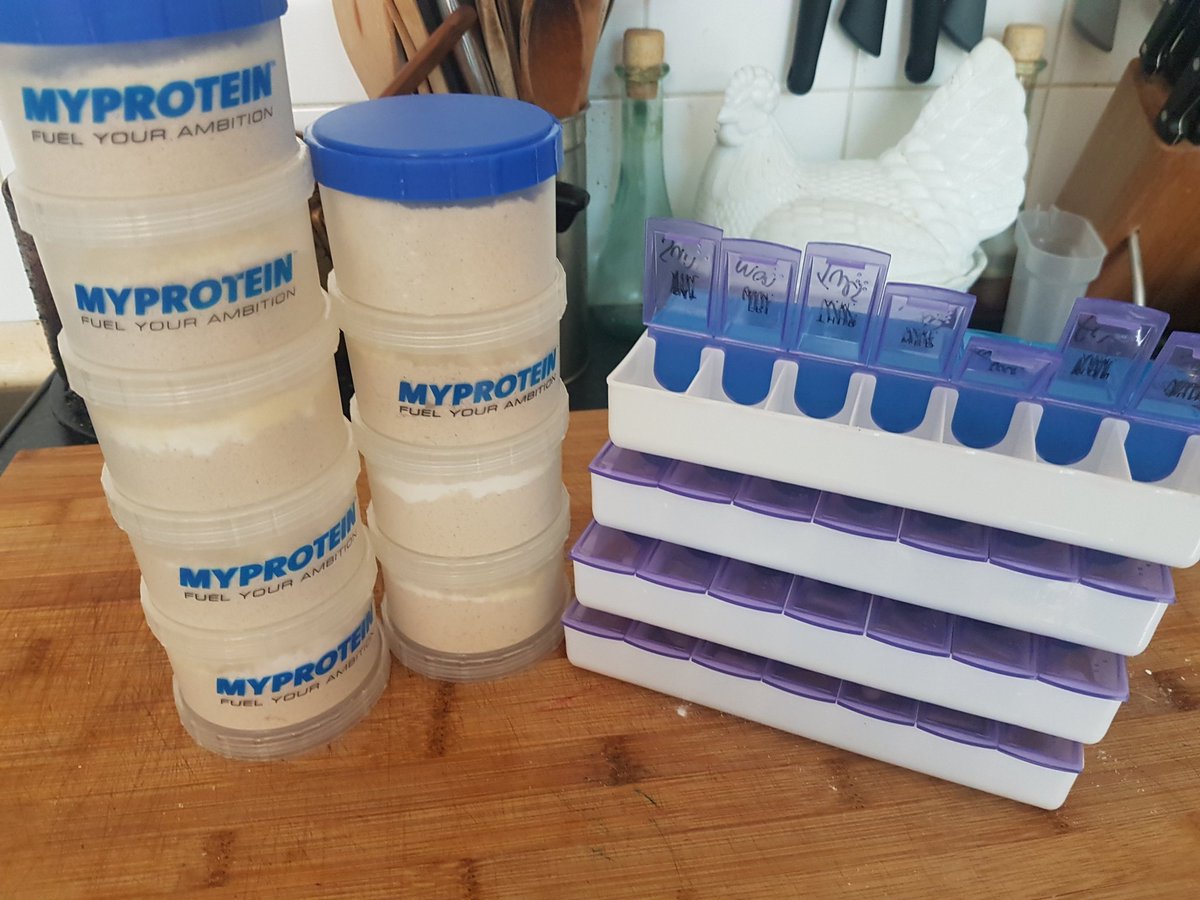 Corrupt85's tweet image. Supplement prep! @MyproteinUK  #fitness #protein #Supplements