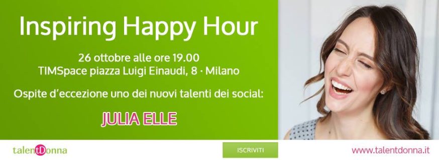 JolandaRestano's tweet photo. Questa sera presso @TIMspaceMilano Inspiring Happy Hour GRATUITO con presentazione #TalentDonna e ospite d'eccezione @juliaellesinger #donne https://t.co/LnciW3QIuI