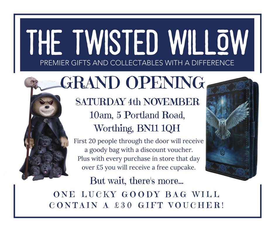 #alternative gift shop opening in #worthing 4th November #stroomtroopers <a href="/CoolTownCrier/">Worthing & Lancing Town Crier 🇬🇧</a> <a href="/Worthing_Herald/">Worthing Herald</a> <a href="/MikeRDrummond/">Michael Drummond</a> support independents
