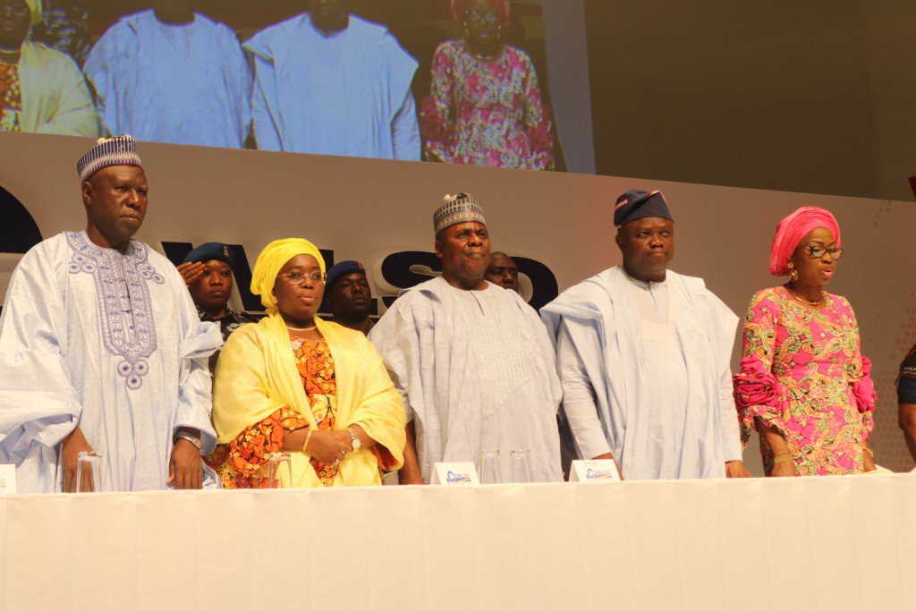 followlasg's tweet photo. Mrs. Bolanle Ambode appreciated the wife of the Vice President, Mrs. Dolapo Osinbajo for declaring the conference open #cowlso2017 https://t.co/YRa2mUul3C