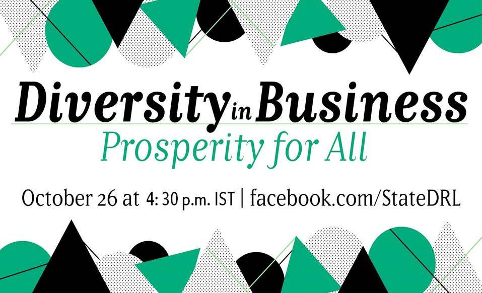 LIVE NOW: Don’t miss the conversation on #DiversityInBusiness #GES2017 webchat fb.com/StateDRL #WomenEntrepreneurs #entrepreneurship