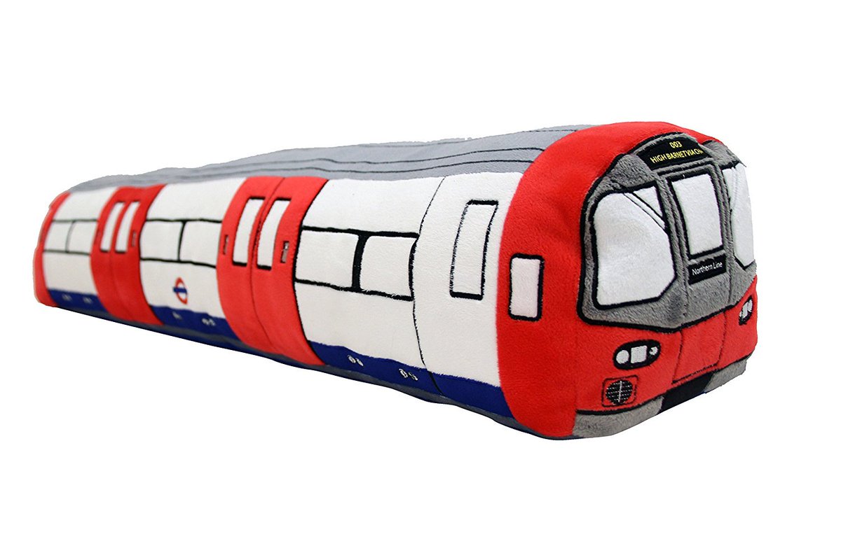 London Underground 3D Giant Tube Train Plush Toy Cushion, Price:£28.06 - You Save:£4.93 (15%) amzn.to/2xqGJ03