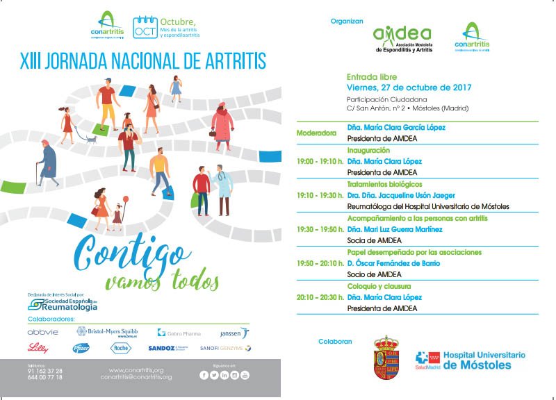 ConArtritis's tweet photo. Mañana doble XIII Jornada Nacional de #Artritis, en @AytoMostoles con #AMDEA y en @Ayto_Caceres #OctAR17 https://t.co/b10mj7aBAB https://t.co/2nrW73ycUC