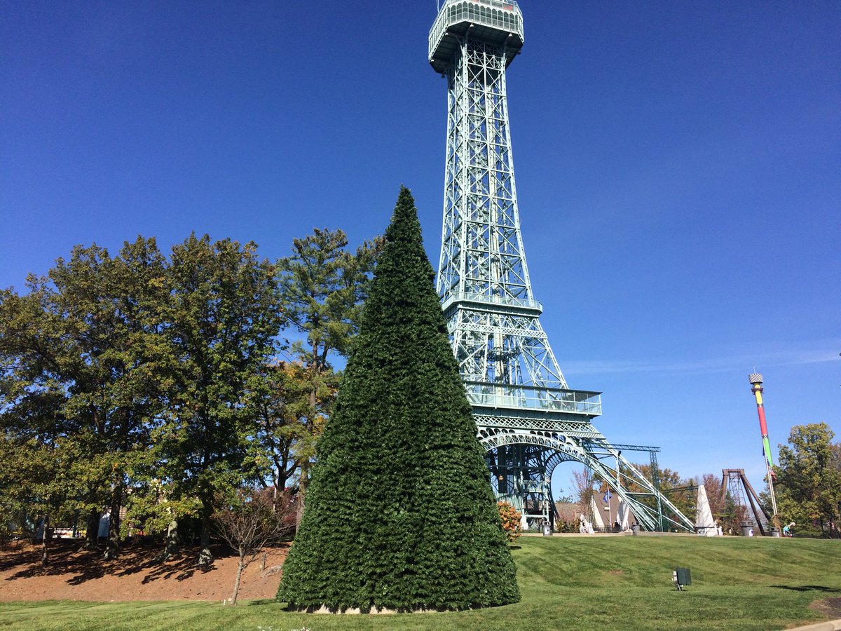 KingsIslandPR's tweet image. Oh, Christmas tree! Decor for the return of #WinterFest beginning November 24 is starting to pop up in the park.