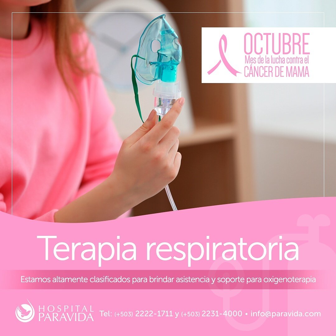 En Paravida ponemos a disposición la unidad ofrece terapia respiratoria las 24 horas. Para mayor información puede llamarnos al: 2231-4000.