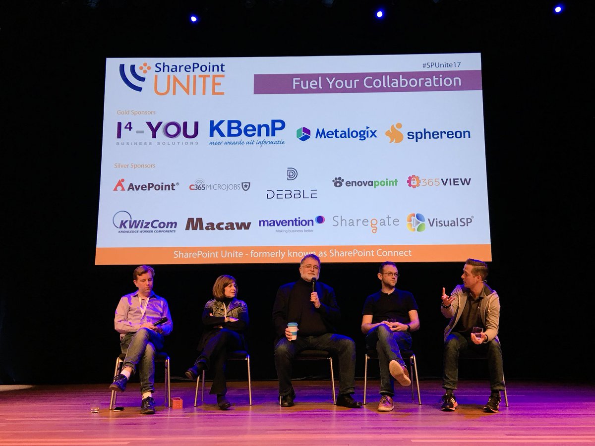 maarteneekels's tweet image. There’s quite the line-up, to answer all our questions :) The expert panel in the closing session at what was a wonderful #SPUnite17