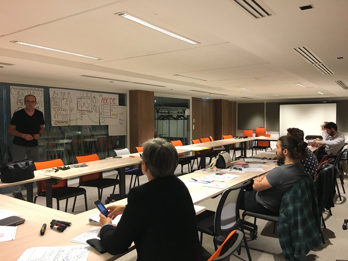 Mariane_Cvn's tweet photo. Du dessin ?? Non, de la #facilitation graphique ! Super enrichissant, merci @ramuncho et @LESETABLEURS 🙂 #etableurs #partage #agile https://t.co/MzOxvADKiG