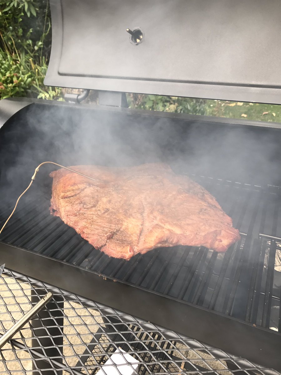 Smoking brisket