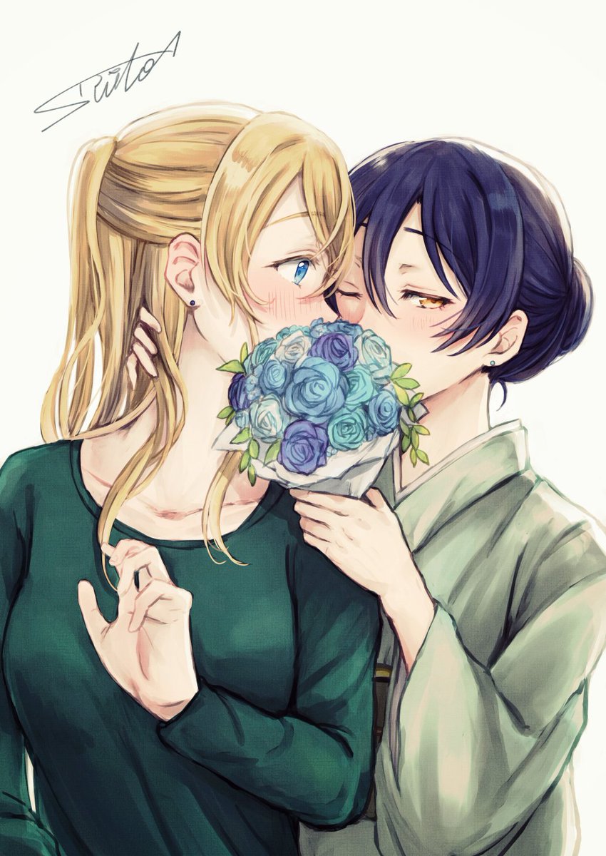 すいと On Twitter 三十路なえりうみ お誕生日絵もう一個用意してたんだけど間に合わなかった 絵里ちゃん改めておめでと