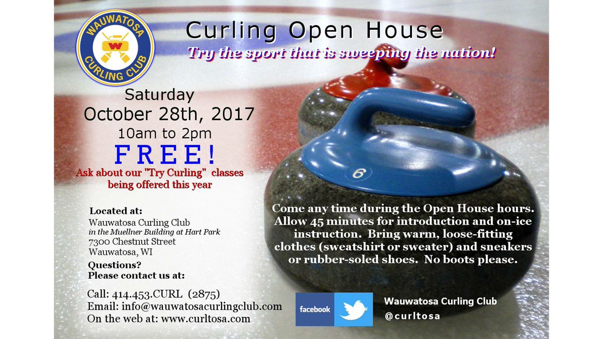 Come to our open house this Saturday and give curling a try. #curltosa #tosapride