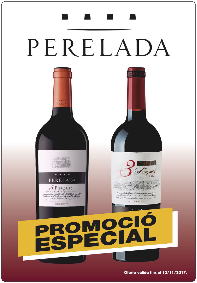 WinePalace_Es's tweet photo. Vine i descobreix-la #ofertaespecial #vinsperelada  #5finques #3finques @Perelada https://t.co/b0XEzeX9Ew