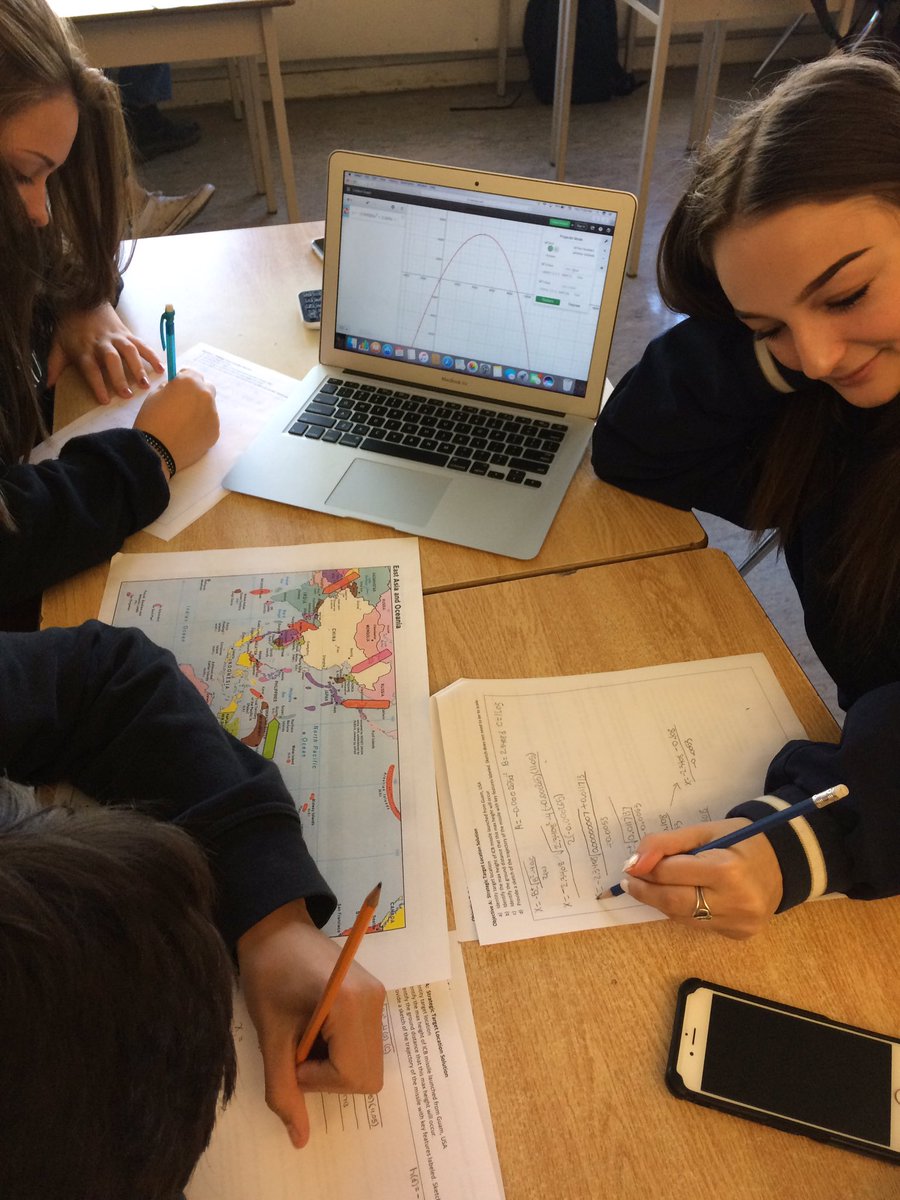 MsJenLachapelle's tweet photo. MCF3M use quadratic models to locate global missile targets &amp; build quadratic eq'ns to intercept missiles #desmos #scdsbmath @CCI_SCDSB https://t.co/2JSB6RgP5S