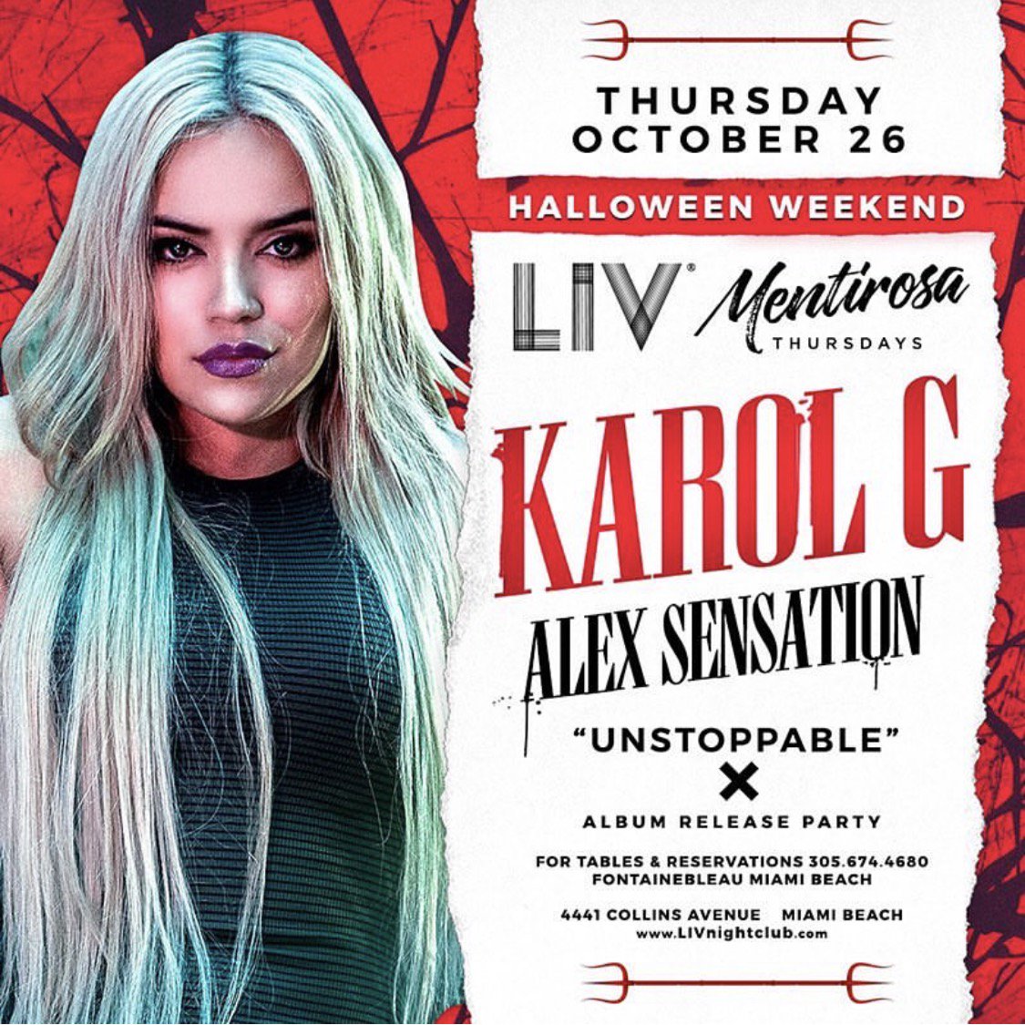 officialzuly's tweet photo. @KarolGMusic @AlexSensation will be in #Miami Thursday @LIVMiami 10/26 For VIP Tables &amp; Guest list TEXT 7862106327 https://t.co/MTbJlclZnL https://t.co/cSjQN1yPiV