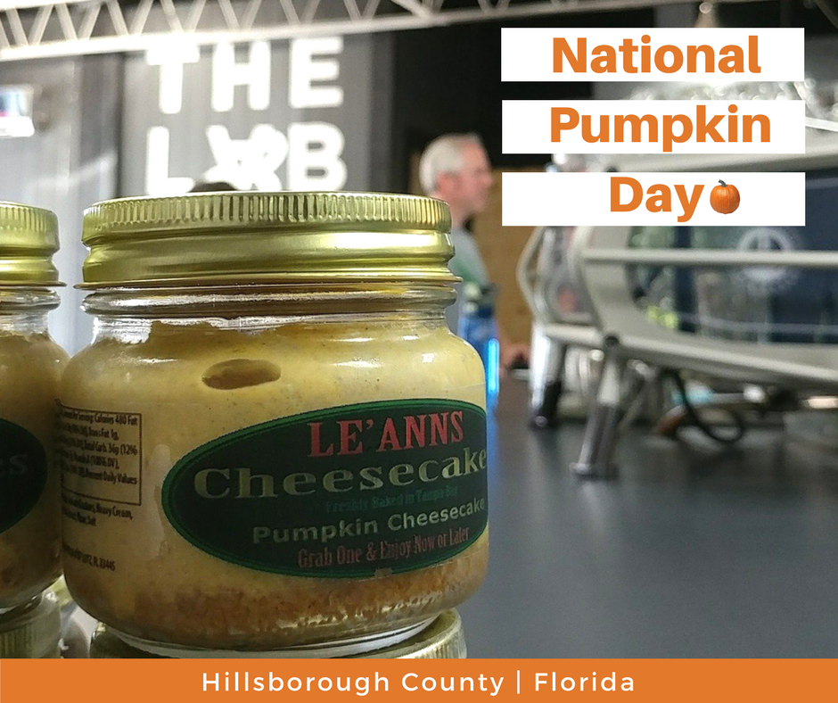 HillsboroughFL's tweet photo. Celebrate #NationalPumpkinDay with @CheesecakeNmore's sweet success story straight out of our Entrepreneur Collaborative Center! 👍🎃 https://t.co/so0FuhWCvV