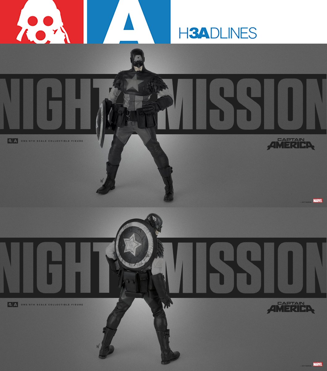underversehq's tweet photo. Latest #H3ADLINES: https://t.co/NTwl0OHF06 Night Mission #CaptainAmerica available at https://t.co/zwpsSOA1Ni & more #threeA news! #Marvel https://t.co/ixx9ccOGqT