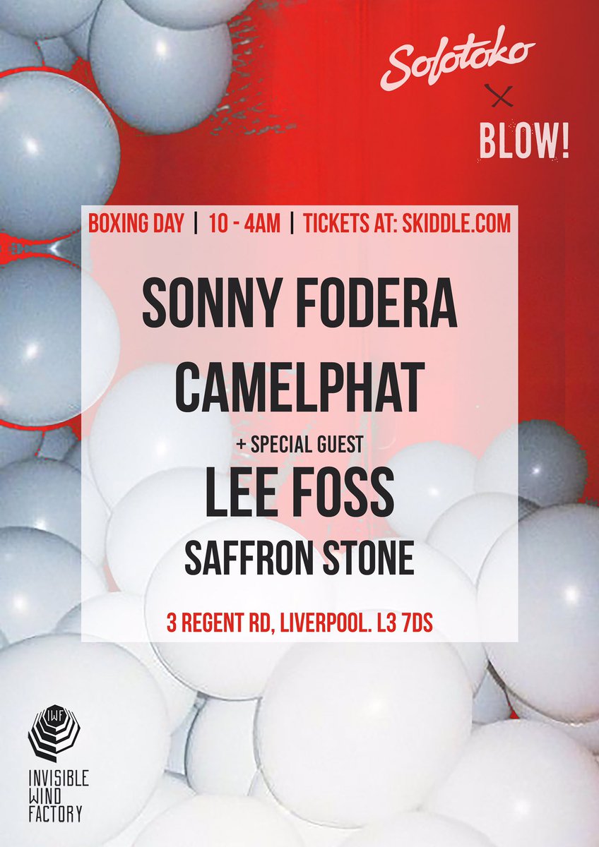 CamelPhat's tweet photo. Here We Go... BOXING NIGHT '17 
@sonnyfodera @leefossmusic 
@iwfactory #Liverpool 🔥🔥🔥🔥 https://t.co/Uvp9NWXer5