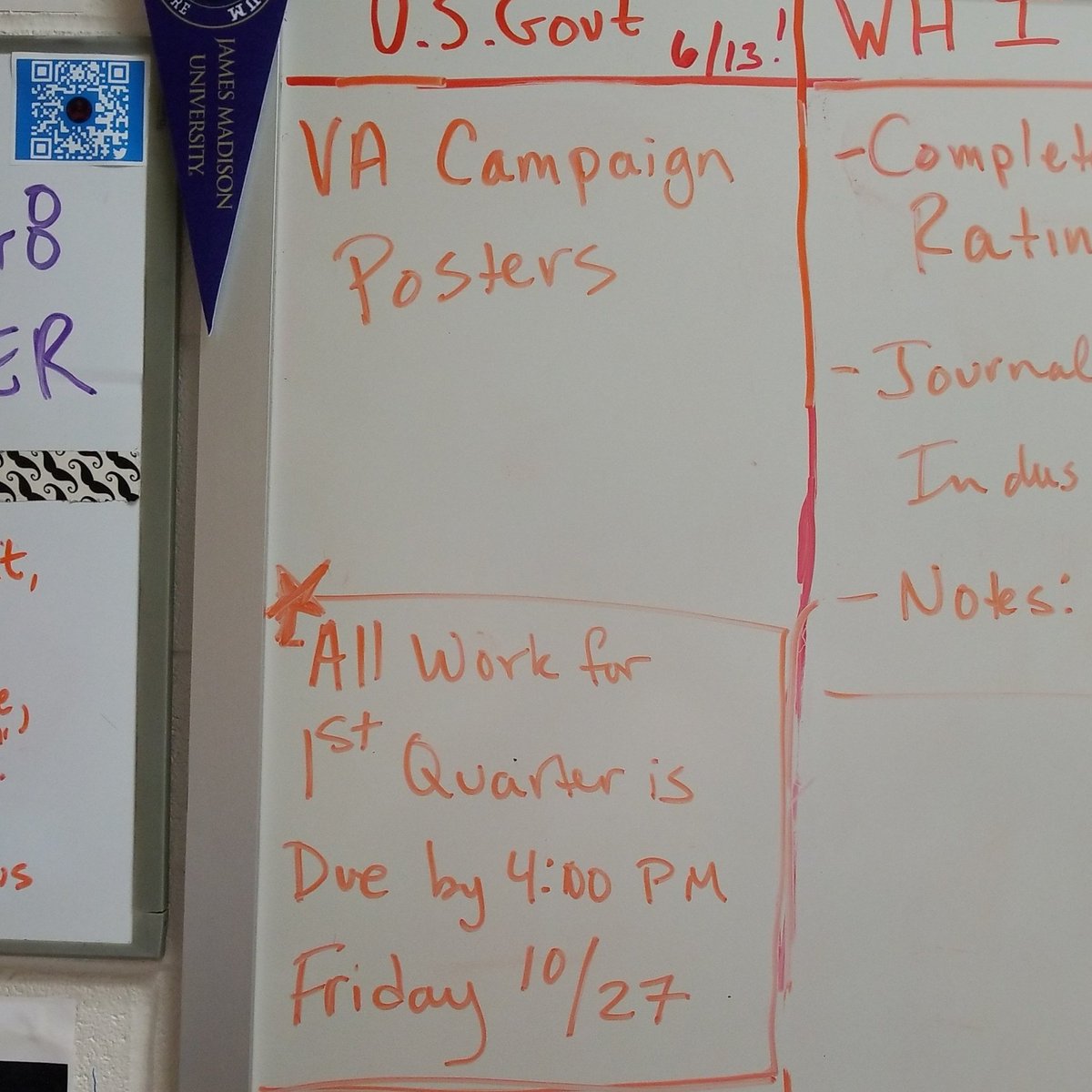 Mr_Hummer8's tweet photo. Just a friendly reminder to all my government students about the deadline for work! #Zsdontearndegrees #studentvue #noexcuses๐ซ https://t.co/cG5slH3tYP