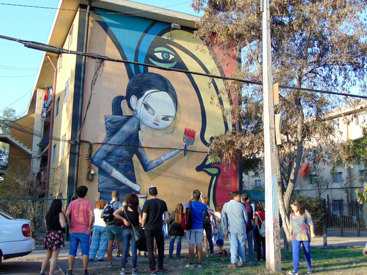 rutaspepa's tweet photo. Te invitamos a recorrer lo mejor del #ArteUrbano en Chile en el Museo a Cielo Abierto en San Miguel, el viernes 3/Nov 10:00 hrs #Streetart https://t.co/u3HldonjKY