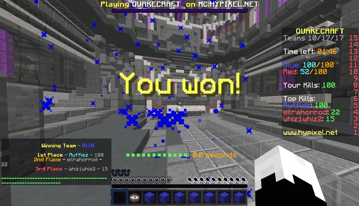 RufflezHypixel's tweet photo. This Rufflez v 4 game was so much fun! ๐ #recklesslyamazing https://t.co/QqrYHeihvZ
