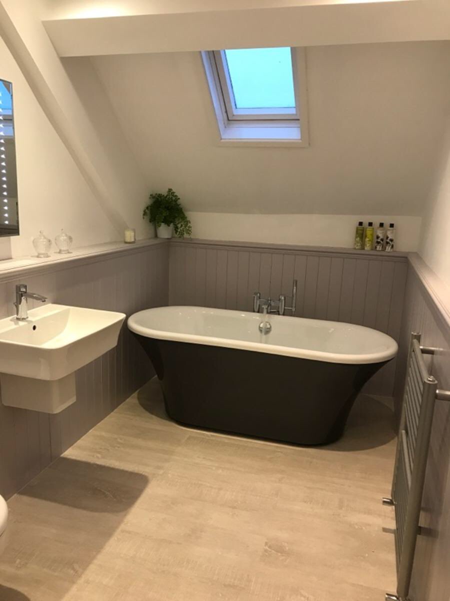 deluxebath's tweet photo. Beautiful #bathroom recently completed using a #Burlington free standing bath &amp; #Britton #brassware and sanitary-ware. #ruthin #bala #design https://t.co/XMrnCR2Y9e