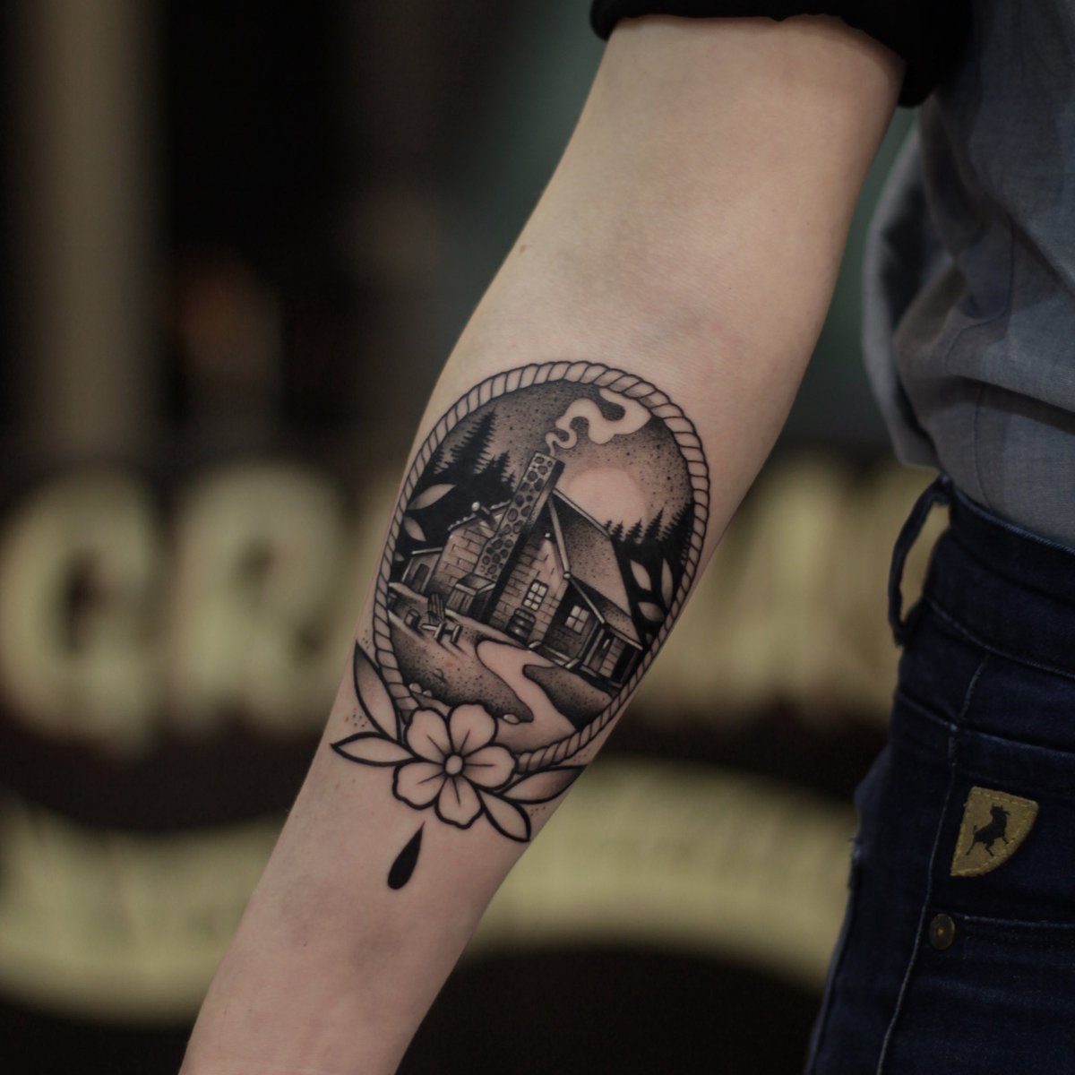 XavTattoo's tweet photo. 🏡 #Tattoo https://t.co/NJfxO6spON
