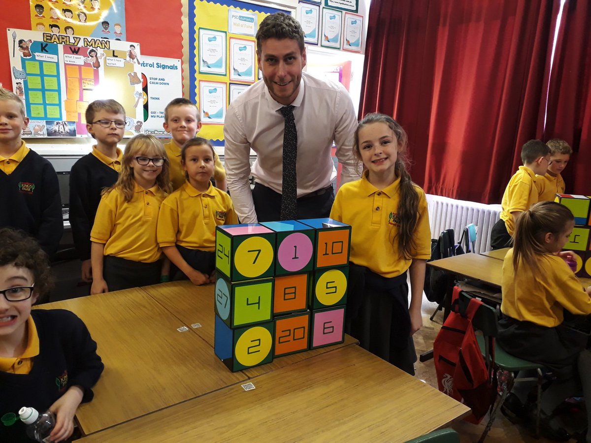 AbacusandHelix's tweet photo. Great visit to Kingspark PS with @UlsterUni PGCE student Phillip Hill. Kids all building number towers with Izak9. https://t.co/leFbHXvjvc