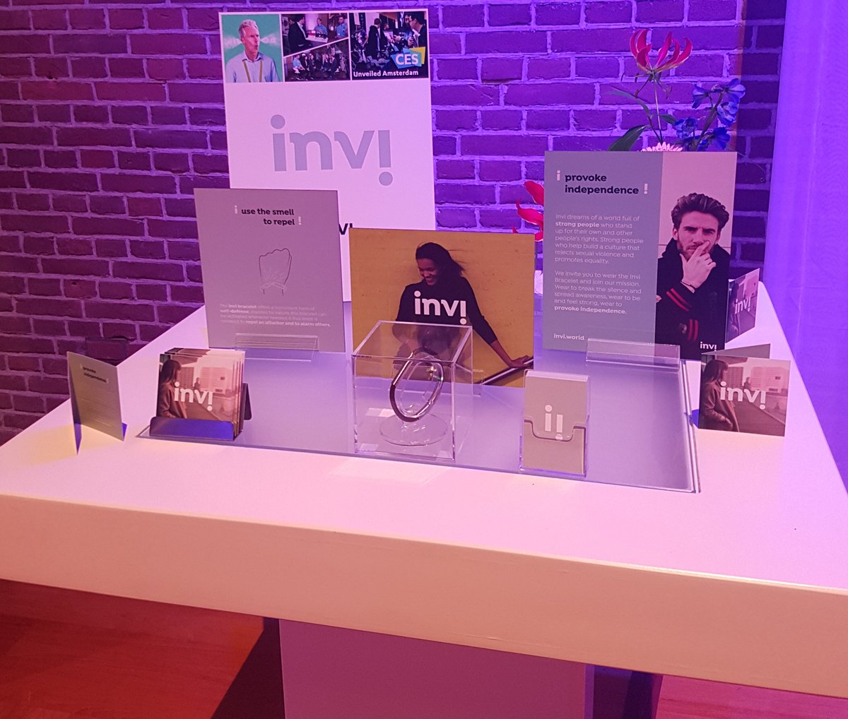Wanna learn about how repellent smells can be used for self-defense in a non-electronic #wearable? visit invi at #CESUnveiledAmsterdam