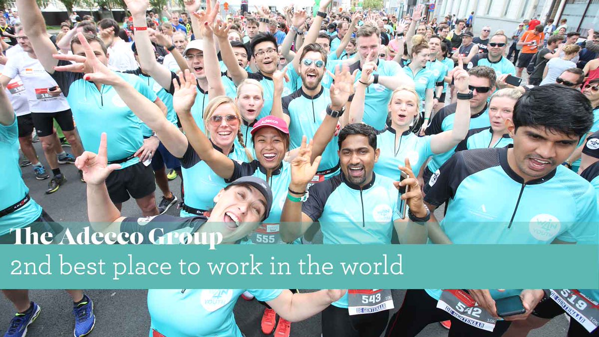 AdeccoGroup's tweet photo. We’re proud to be number 2 @ GPTW_Global #Worldsbestworkplace list- recognising our purpose, diversity &amp; team spirit https://t.co/XoG2WdnRvk https://t.co/Oizi8VPgDG