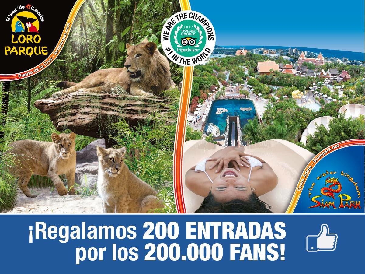 SiamPark's tweet photo. ¿Quieres conseguir dos entradas gratis para venir a Siam Park 💦? ¡Participa! #sorteoenfacebook Síguenos y comenta 👉https://t.co/S9o1eXGjbj https://t.co/aKUo0hiw7T