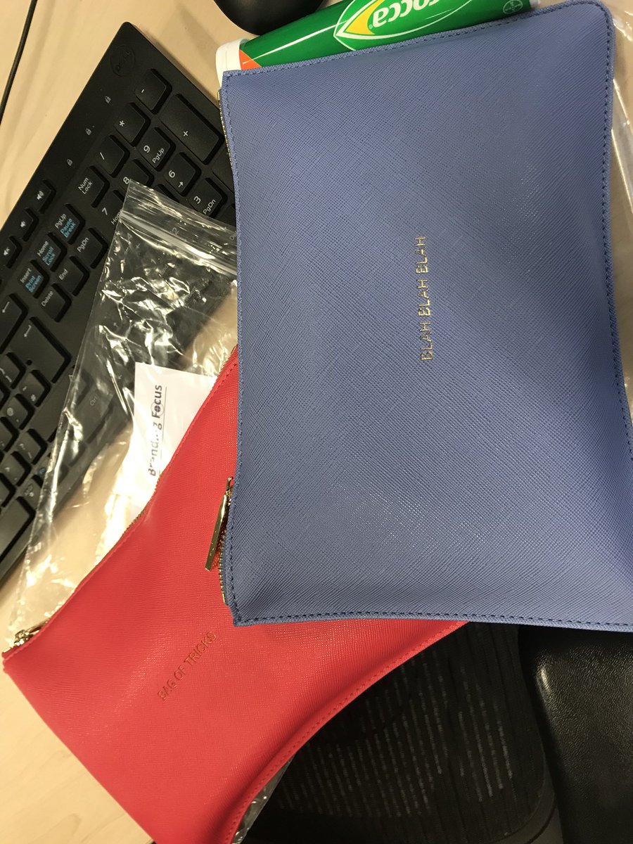 Miss_Rockhopper's tweet photo. Just received a well timed ‘survival bag’ from on of my vendors. @BrandingFocus how did you know I love her bags??! #katieloxton #pickmeup https://t.co/SwjFk6fkIr
