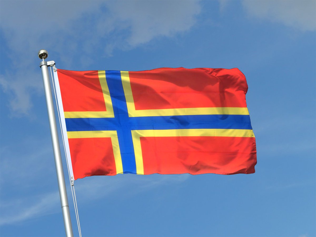 HSOrkney's tweet photo. @HomeStartGS Well, not us per se, but #Orkney islands do! ta-da! But perhaps we've stumbled on something.... #designaflag #promotion #creativejuices https://t.co/uTO4nake6V