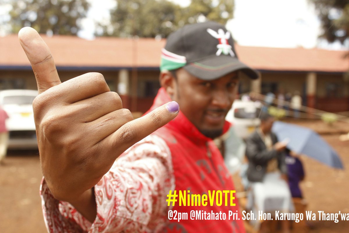 KarungoThangwa's tweet photo. #NimeVOTE at Mitahato Primary school #iGotYourBack https://t.co/1ggQJzV17U