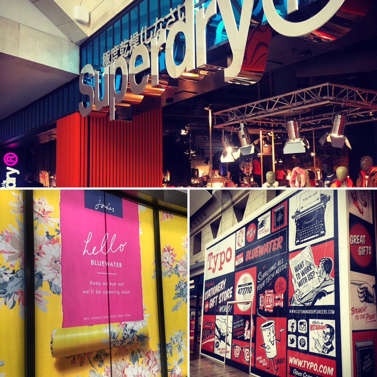 Lots of exciting new openings at Bluewater in time for Christmas. More to come... 👠👛🎩