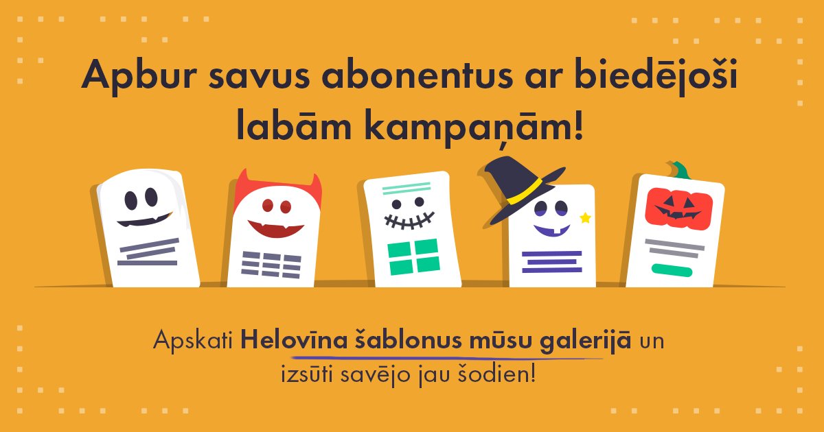 mailigen_lv's tweet photo. Apskati Helovīna šablonus mūsu galerijā un izsūti savējo jau šodien! https://t.co/qATXUk5uvl https://t.co/ZsxgphJeSy