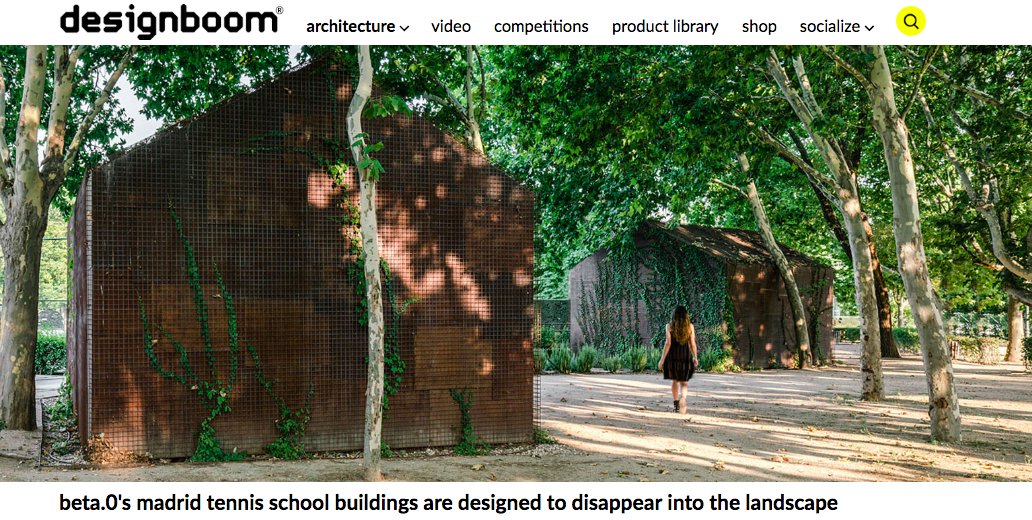 imgsubliminal's tweet photo. MadridTennis School Buildings are designed to disappear into the landscape by@BETApuntocero published in @designboom https://t.co/KtZPk7jozW https://t.co/vKfdQE3xmd