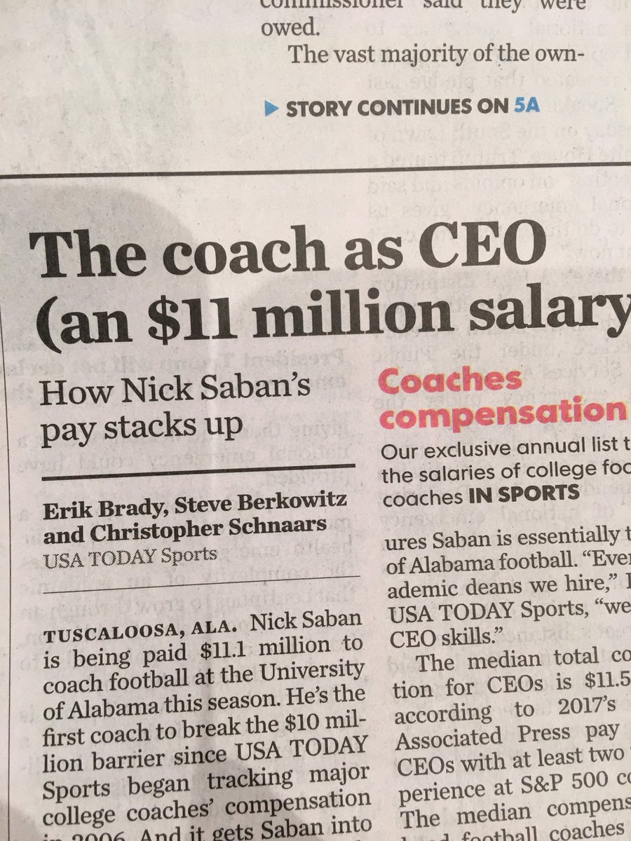 And, an argument can be made that he’s underpaid, especially if you’re a Bama fan.