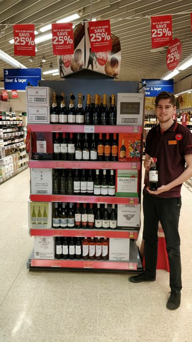 BannsideRetail's tweet photo. No need to get spooked this weekend-the 25% off 6bottles of wine is back!!! Only until Tuesday ❤️Sainsbury's, Coleraine 👏 https://t.co/S87woS4djt