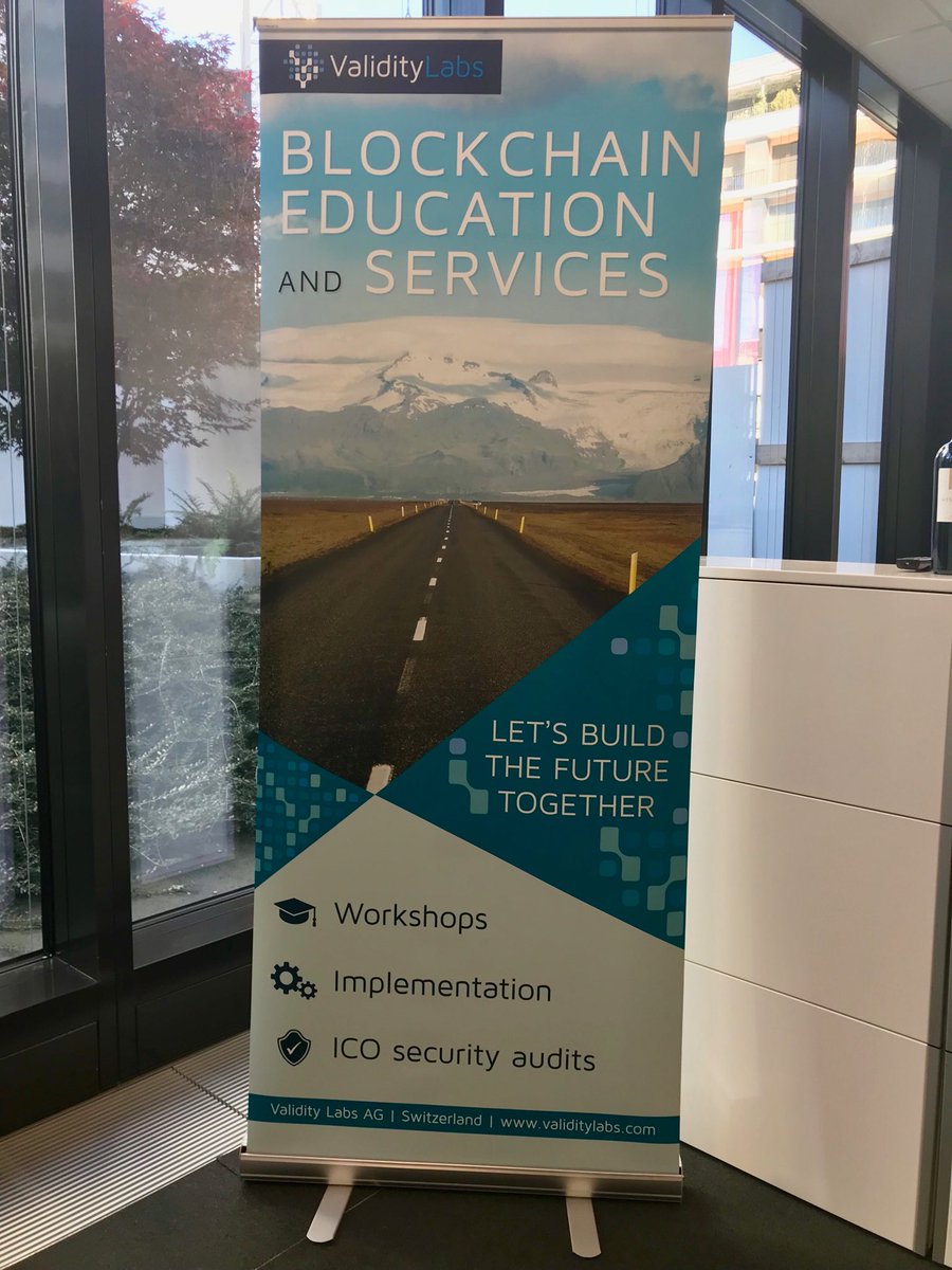 AndreWolke's tweet photo. Our new banner arrived today, ready for @d1conf @validitylabs https://t.co/1mElGIoNJq
