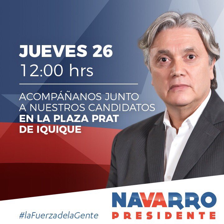 Ahora en vivo por Radio RTC de Iquique, 93.3 del dial con LaFuerzaDeLaGente NavarroPresidente