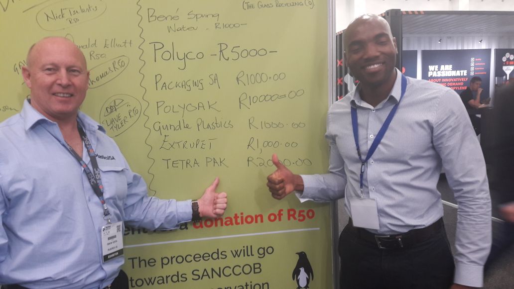 PlasticsSA's tweet photo. We're at R26000 in Pledges towards @SANCCOB's new Penguin Hospital #PropakCape. @ExtrupetPtyLTD @TetraPak_NA_Eco #ProudlySouthAfrican https://t.co/AGZvpx1b3G