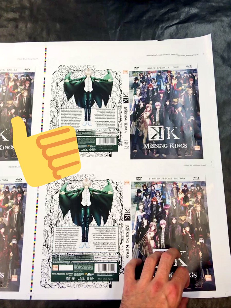 KSMAnime's tweet photo. #approved Druckmuster von #kmissingkings ist angekommen und wurde für gut befunden. Schon vorbestellt? https://t.co/QAbQs9mSKs https://t.co/jm6nmmI3ga