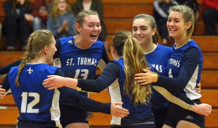 stalux's tweet photo. Way to go, Girls! SAINTS PRIDE! Looking fwd to a big net gain on Sat., 6pm! @STA_Athletics @stavball https://t.co/alGn0VUgNi https://t.co/7RM9ouNU9S