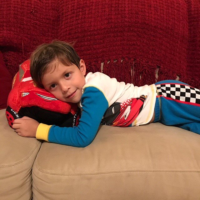 Ka-chow! My boys are obsessed with #Cars3 and love their new Lightning McQueen @MyPillowPets! #ad amzn.to/2gDK0lV #PillowPets