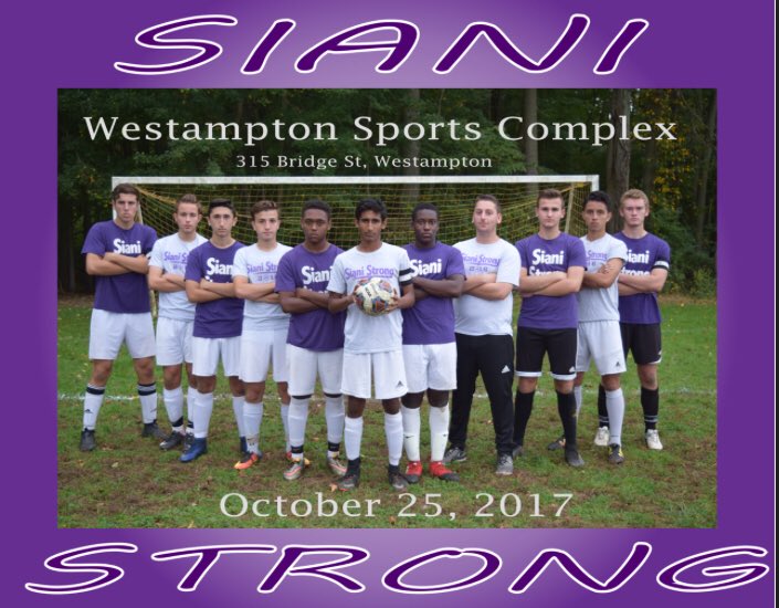 SianiStrong's tweet photo. Congratulations!! To the BTHS Boys Soccer team yesterday won 3 to 1. Thank you for your heartfelt words, the beautiful roses and picture.💜⚽💜 https://t.co/Q2GuOQ4JrK
