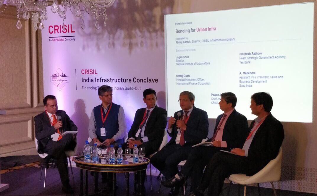 IFC_AsiaPacific's tweet photo. .@IFC_SouthAsia's @Am_NeerajGupta was part of @CRISILLimited's #InfraConclave where he spoke at the session on 'Bonding for Urban Infra' https://t.co/W7nH1DEQC1