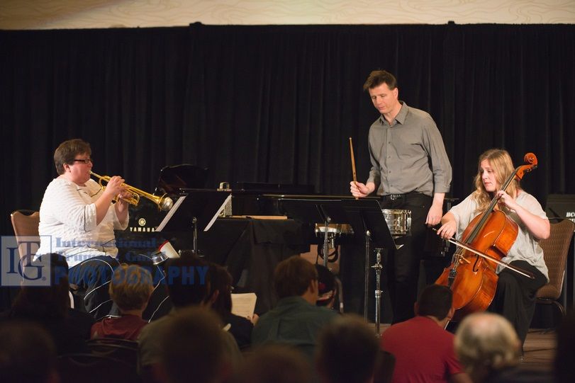 ITGupdates's tweet photo. #TBT: Drumpetello, featuring Mary Thornton, Matt McClung and Carrie Pierce at the #ITG2016 Conference in Anaheim. https://t.co/iEebHBQQjh
