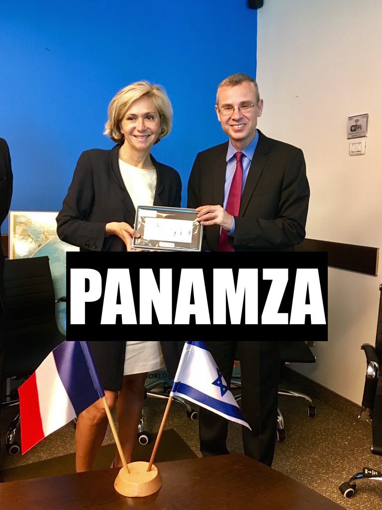 Valérie Pécresse, tout sourire avec un raciste israélien