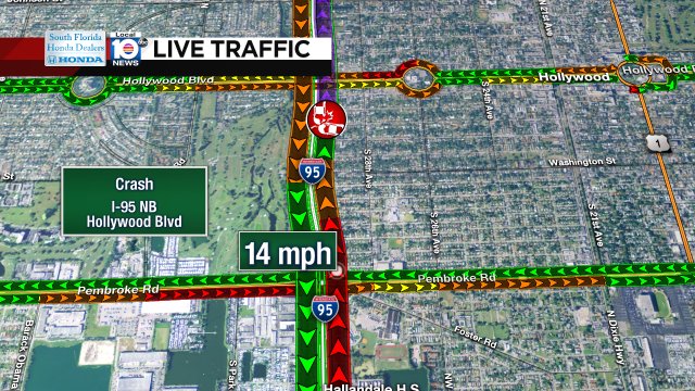 Crash on I-95 NB at Hollywood Blvd #traffic https://t.co/NdlDQd5lJq