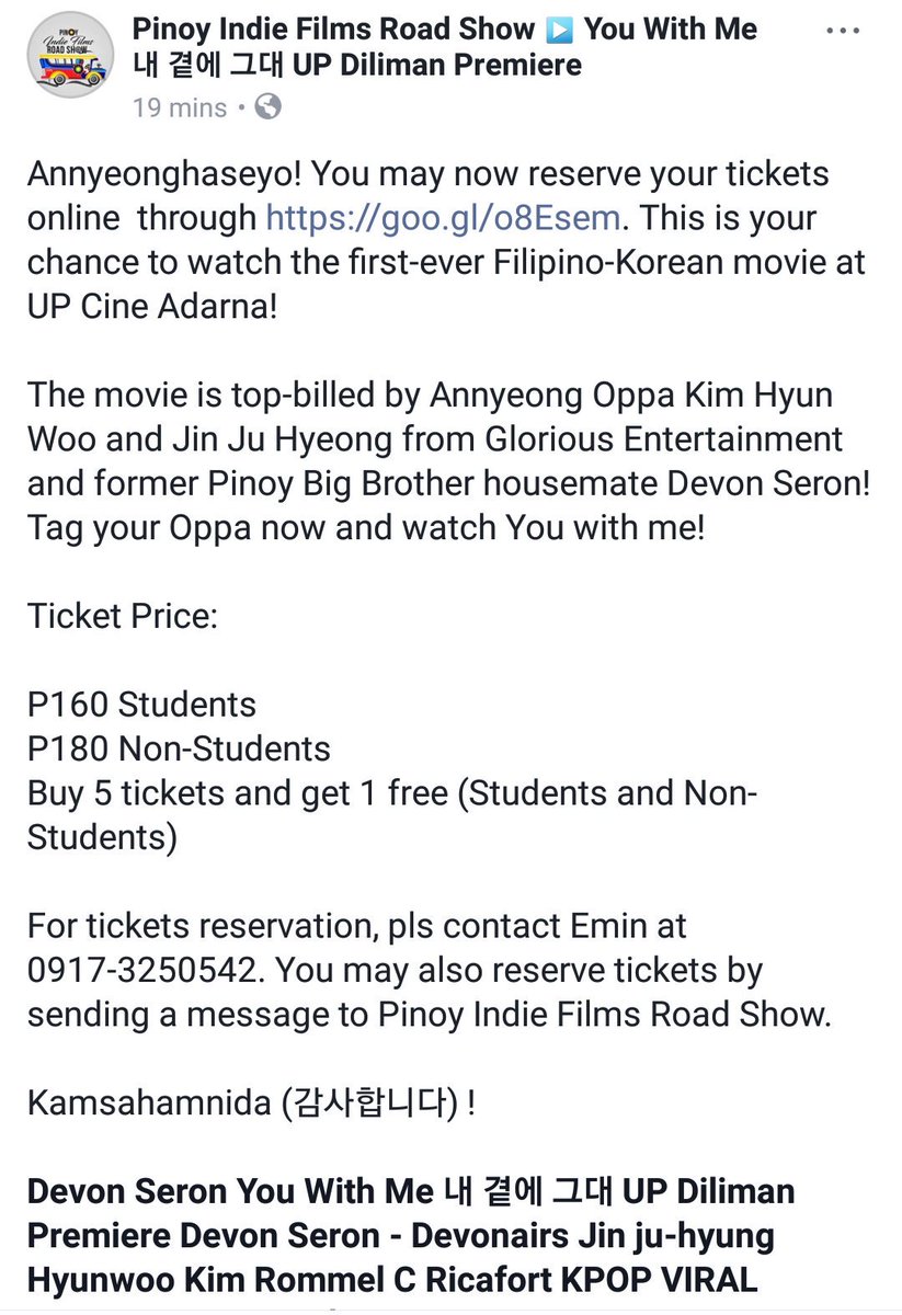norfer1828's tweet image. If you have time my Minion siblings, please reserves a ticket now. And see you all on November 6. 💛💛💛

#YouWithMe #YouWithMeMovie #DevHyun